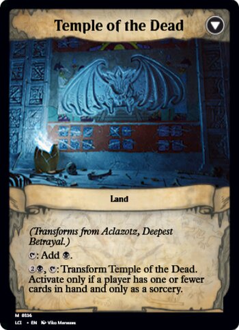Aclazotz, Deepest Betrayal