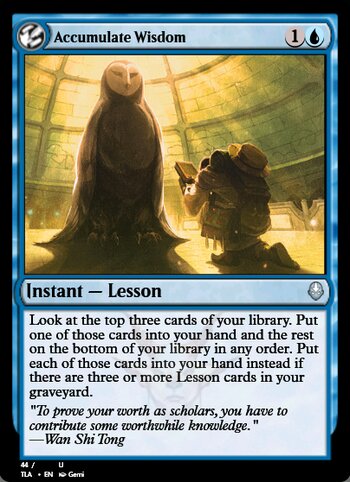 Accumulate Wisdom