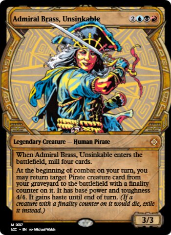 Admiral Brass, Unsinkable