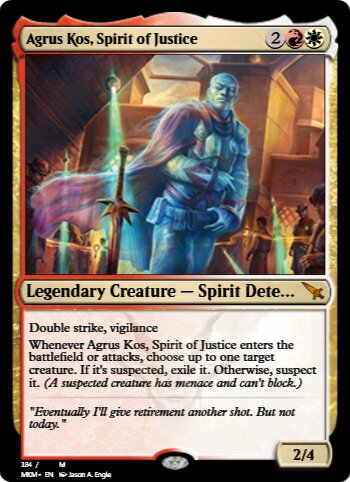 Agrus Kos, Spirit of Justice