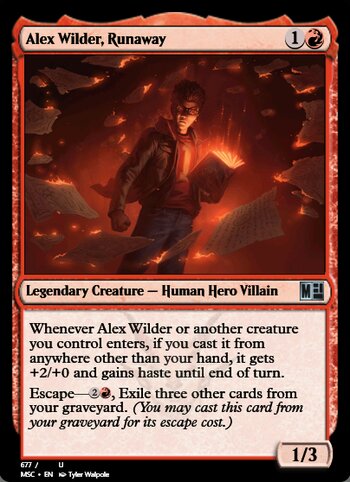 Alex Wilder, Runaway