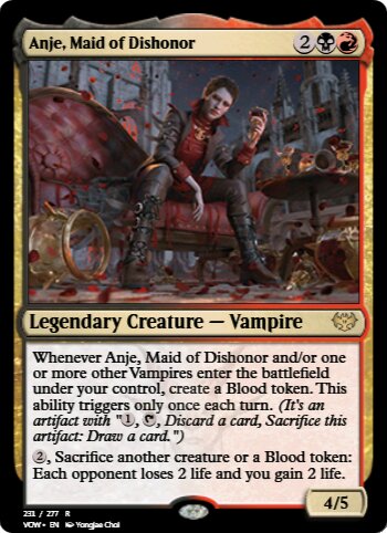 Anje, Maid of Dishonor