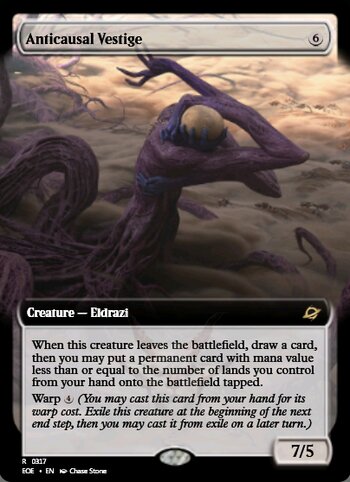 Anticausal Vestige
