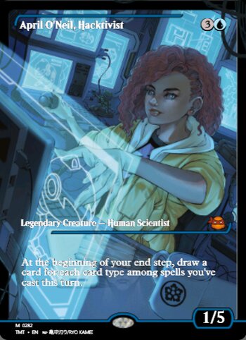 April O'Neil, Hacktivist