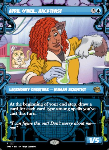 April O'Neil, Hacktivist