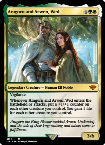 Aragorn and Arwen, Wed