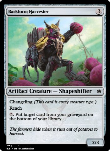 Barkform Harvester