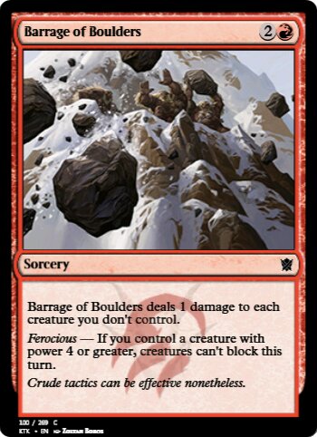Barrage of Boulders