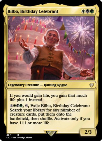 Bilbo, Birthday Celebrant