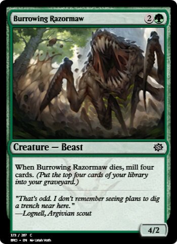 Burrowing Razormaw