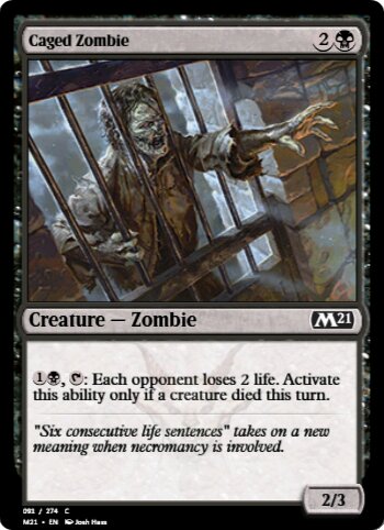 Caged Zombie