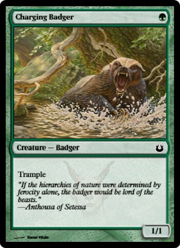 Charging Badger