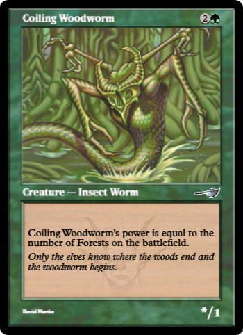 Coiling Woodworm