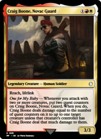 Craig Boone, Novac Guard