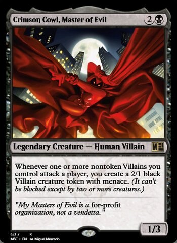 Crimson Cowl, Master of Evil