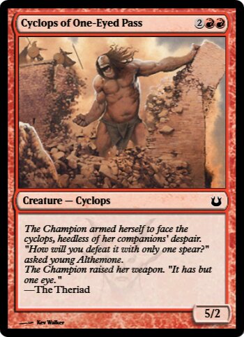 Cyclops of One-Eyed Pass
