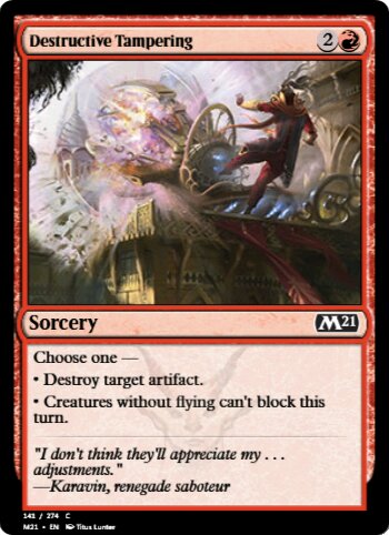 Destructive Tampering