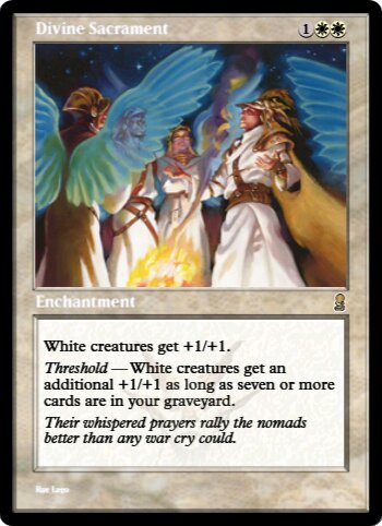Magic The Gathering - Divine Sacrament (Sacramento Divino) - Carta Rara Da Odyssey