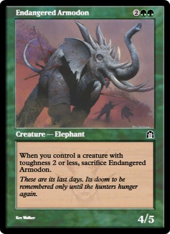 Endangered Armodon