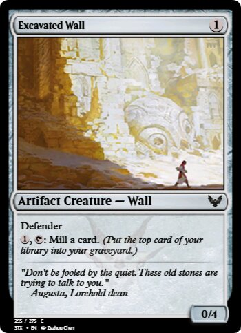 Excavated Wall