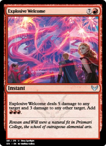 Explosive Welcome