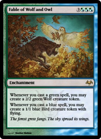 Fable of Wolf and Owl