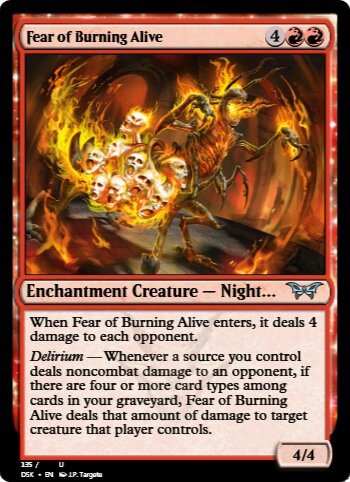 Fear of Burning Alive