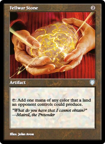 Fellwar Stone Moderate Play, English 4th Edition MTG Magic (DS3D1D2