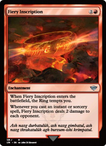 Fiery Inscription