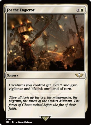 For the Emperor!