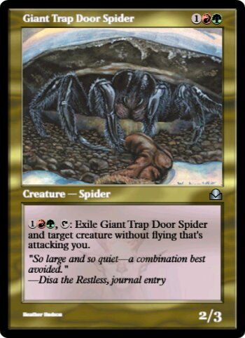 Giant Trap Door Spider