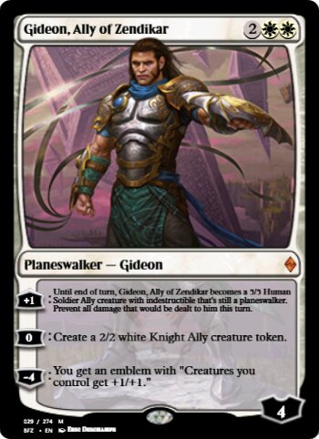 Gideon, Ally of Zendikar