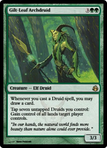 Magic: The Gathering – Gilt-Leaf Archdruid (Arcidruido Di Foglia Dorata) – Morningtide (MOR) – Rara
