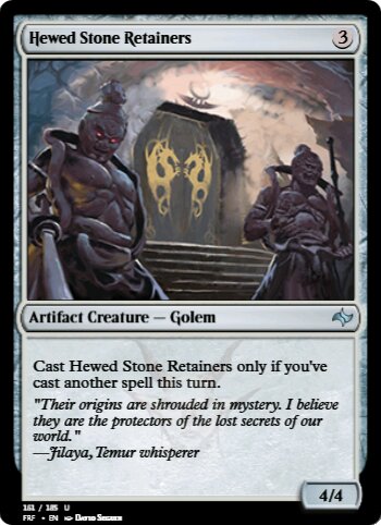 Hewed Stone Retainers