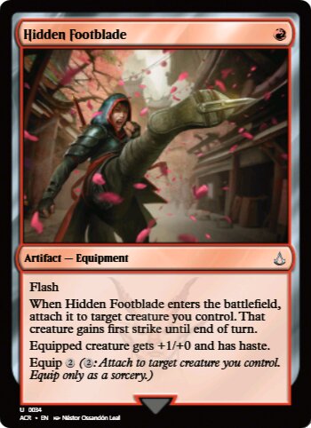 Hidden Footblade