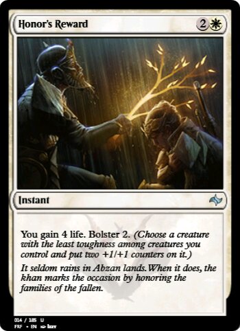 Honor's Reward