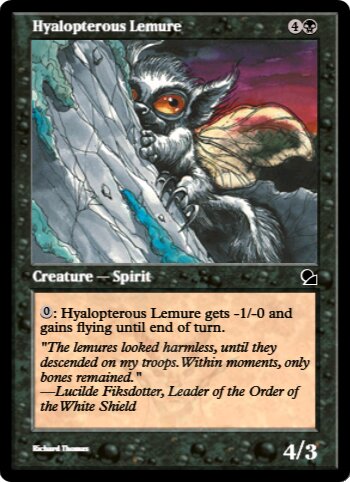 Hyalopterous Lemure