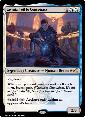 Lavinia, Foil to Conspiracy