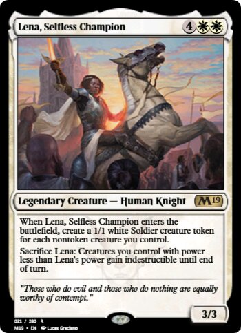 Lena, Selfless Champion