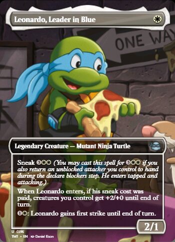 Leonardo, Leader in Blue