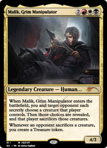 Malik, Grim Manipulator