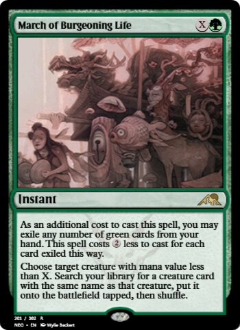 March of Burgeoning Life