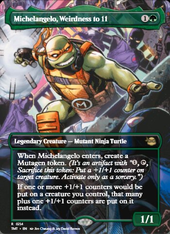 Michelangelo, Weirdness to 11