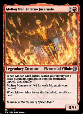Molten Man, Inferno Incarnate