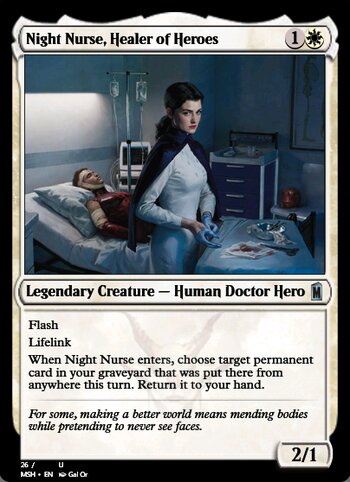 Night Nurse, Healer of Heroes