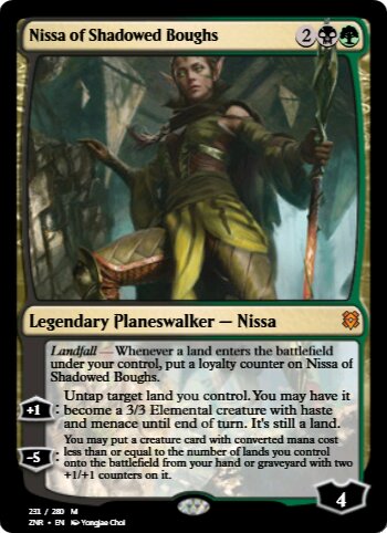 Zendikar Rising Nissa of Shadowed Boughs Standard Deck Protector