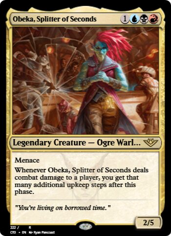 Obeka, Splitter of Seconds