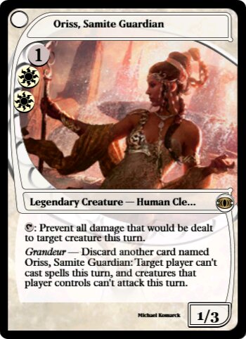 Oriss, Samite Guardian