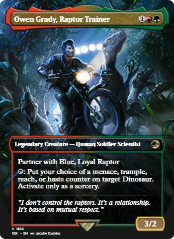 Owen Grady, Raptor Trainer
