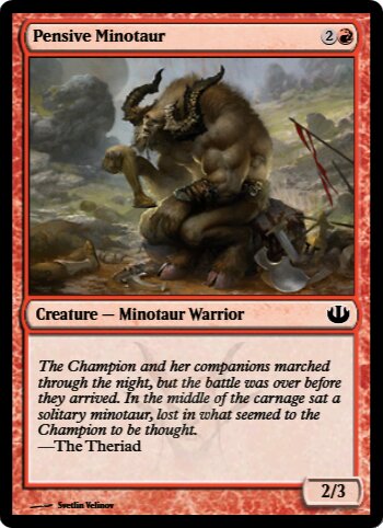 Pensive Minotaur